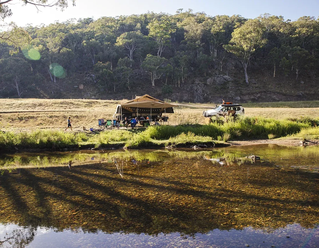 riverside dog friendly camping in the blue mountains at Turon Gates