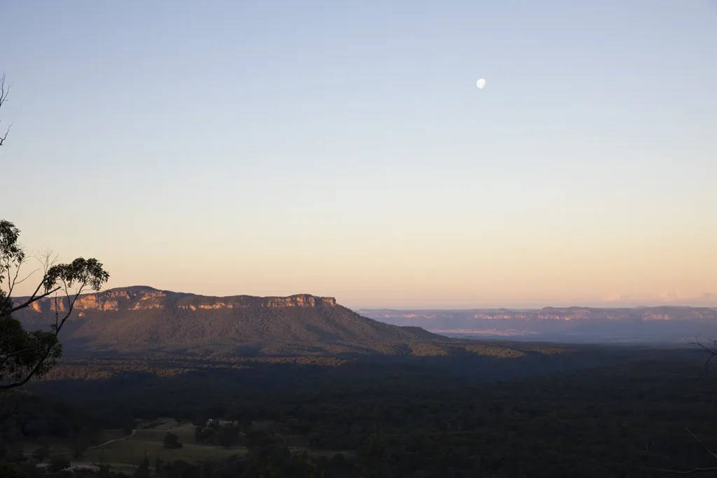 Capertee valley at sunset weekend escape from Sydney.